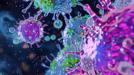 Nucleus in immune cells: Explore the function of the nucleus in immune cells and how it influences immune responses.