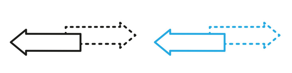 Transfer arrows icon mark in filled style