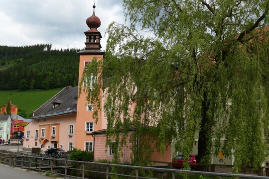 Rathaus und Ortskern in Vordernberg, Steiermark