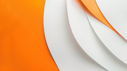 Advantages of Agile Manifestation on Aesthetic White and Orange Background with Space for Text