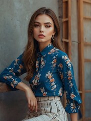 Fototapeta premium portrait of a beautiful woman