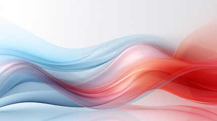 Obraz premium Colorful Abstract Wave Pattern on White Background