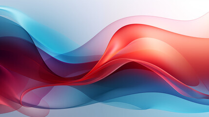 Obraz premium Colorful Abstract Wave Pattern on White Background