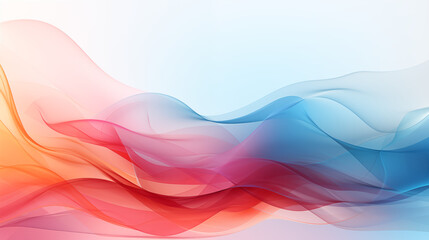 Fototapeta premium Colorful Abstract Wave Pattern on White Background