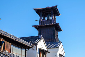 The Toki no Kane is a time bell tower that signals the time and is a symbol of Kawagoe.
