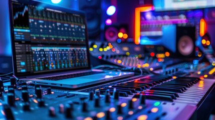 Music Record Studio Control Desk