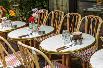 restaurant table in a restaurant