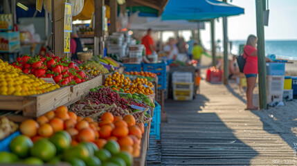 Family Outing at Farmers Beach Market