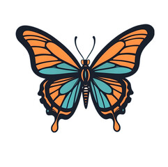 Fototapeta premium butterfly isolated on white