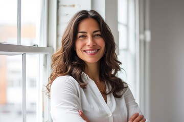 Radiant Professional: Woman's Confident Profile