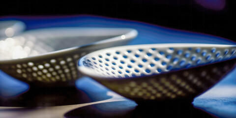 Macro of table dishes