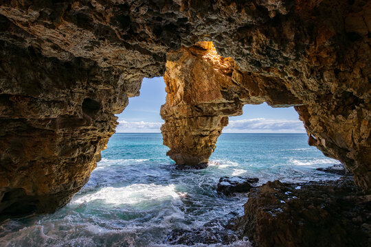 Moraig beach near Benitachell in Alicante (Spain)