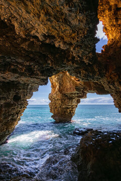 Moraig beach near Benitachell in Alicante (Spain)
