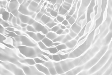 White water surface with ripples, splash and bubbles. Defocused blurred transparent clear white water surface texture. Water waves with shining pattern texture. Summer or spa concept background 