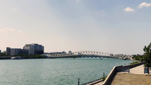 Atal Bridge in Ahmedabad Sabarmati River Gujarat