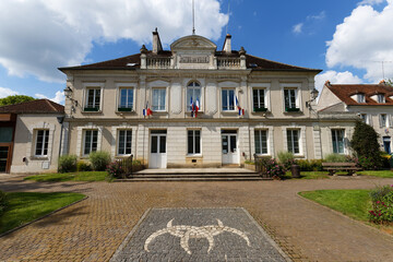 Town Hall of Crecy la Chapelle, a village of the French department of Seine et Marne in Paris...