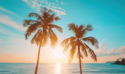 Island Bliss: Embrace Nature's Haven with Swaying Palms & Turquoise Waters