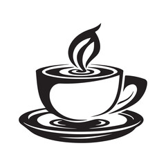 Coffee logo. Vector illustration on white background