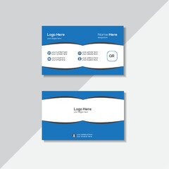 Modern minimalist business card layout. 