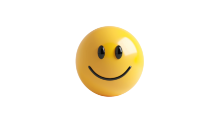 Smiley face icon, isolated