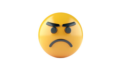 Fototapeta premium Sad face icon, isolated