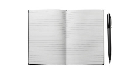 Notebook and pencil, isolated