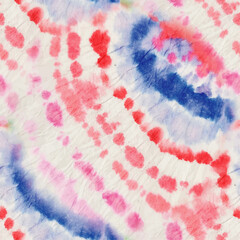 Tie Dye Spiral Swirl. Tie Dye Round Swirl. Pink Seamless Batik. Round Brush Tie Dye. Spiral Dyed Batik. Colorful Vector Texture. Red Vector Culture. Blue Swirl Background. Round Blue Background.