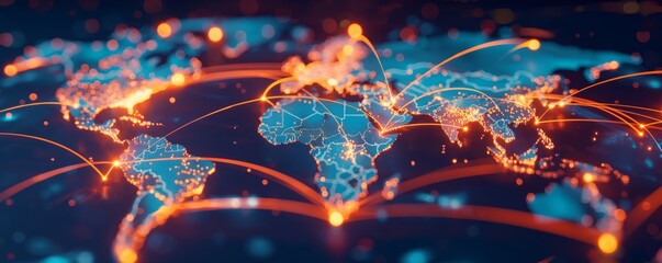 Global network connections with light paths