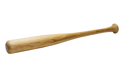 Baseball bat, wooden, isolated