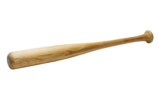 Baseball bat, wooden, isolated