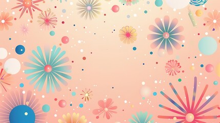 Abstract floral background with pastel colors and a soft gradient.