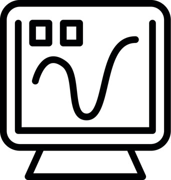 recommend clip art: Sad computer monitor icon expressing dissatisfaction with technical difficulties and issues, needing tech support and user experience feedback