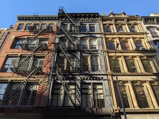 Fototapeta premium Facades of Tribeca, New York - April 2024
