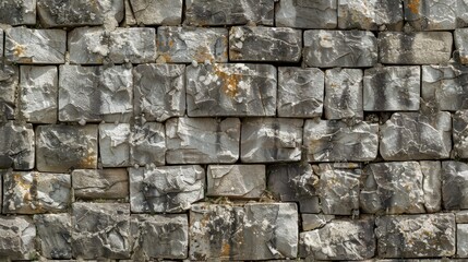 Obraz premium brick stone wall, symbolizes stagnation in business or some other problem, gray and dirty tones, vintage backdrop