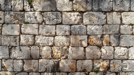 Fototapeta premium brick stone wall, symbolizes stagnation in business or some other problem, gray and dirty tones, vintage backdrop