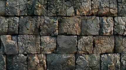 brick stone wall, symbolizes stagnation in business or some other problem, gray and dirty tones, vintage backdrop