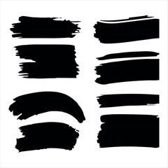 abstract brush strokes on a white background