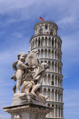 Ansicht des schiefen Turms von Pisa in Italien