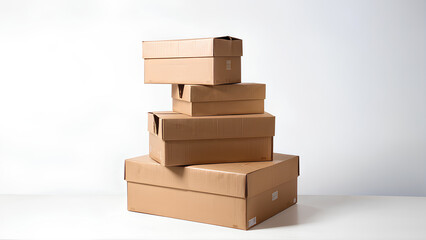Stacked Cardboard Boxes