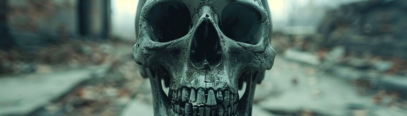 Spooky Halloween props like skeletons and ghosts, eerie and detailed, Creepy, Artistic, Photography, enhancing the haunted atmosphere 8K , high-resolution, ultra HD,up32K HD