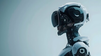 Half-Robot Half-Human Engaging in Virtual Reality Travel Experience