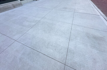 Concrete sidewalk
