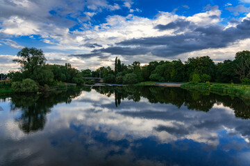 Obraz premium Muldewehr in Dessau