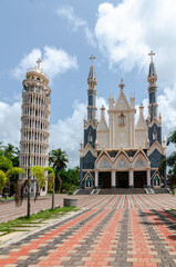 Obraz premium Our Lady of Fatima Church - Perampalli, Udupi, India