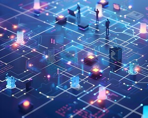 Entrepreneurs Building Digital Network through Electronic Devices