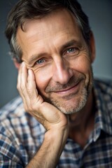 Obraz premium psychological portrait of a very cheerful man
