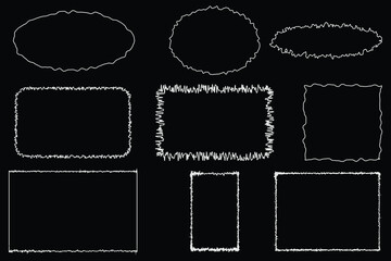 Torn sheets of paper. Torn paper strips set. Vector. Eps 10.