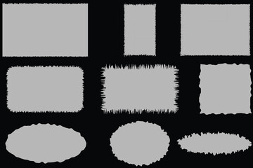 Torn sheets of paper. Torn paper strips set. Vector. Eps 10.