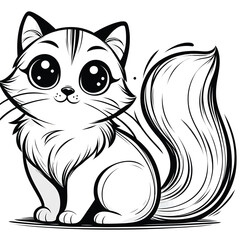 Line Art Drawing   vector illustration design