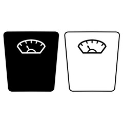 diet scale icon in line art style, From Fitness, Health and activity icons, sports icons